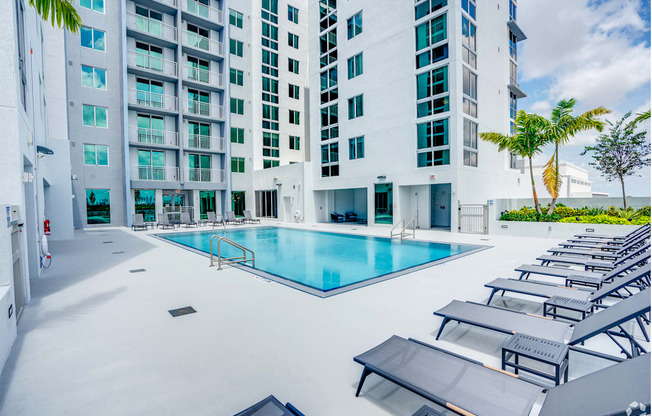 Pool at Douglas Enclave, Miami, FL.