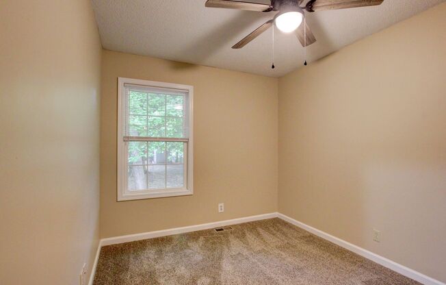 Fresh Paint and Carpet. 3 bed 2 bath.  Parklike Backyard