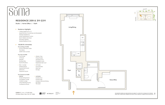 Studio, 1 bath, $4,640, Unit 1811