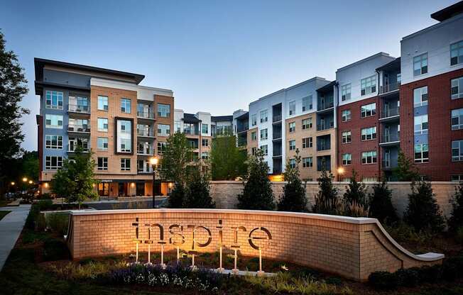 A building with the word