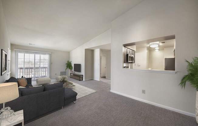 Living room at The Apartments at Owings Run, Owings Mills, Maryland