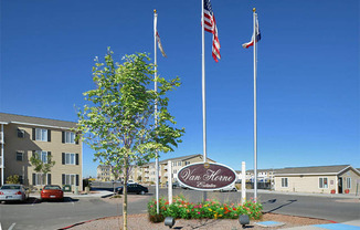Welcoming Property Sign at Van Horne Estates Apartments, El Paso, TX, 79934