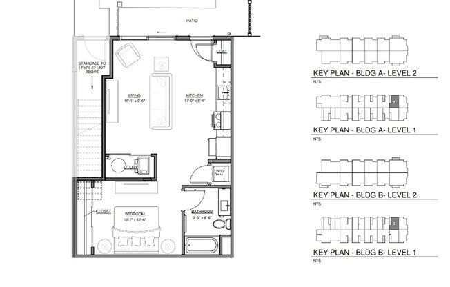 Studio, 1 bath, 619 sqft, $1,325, Unit 1436