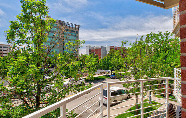 View From Balcony at C.W. Moore Apartments, Idaho, 83702