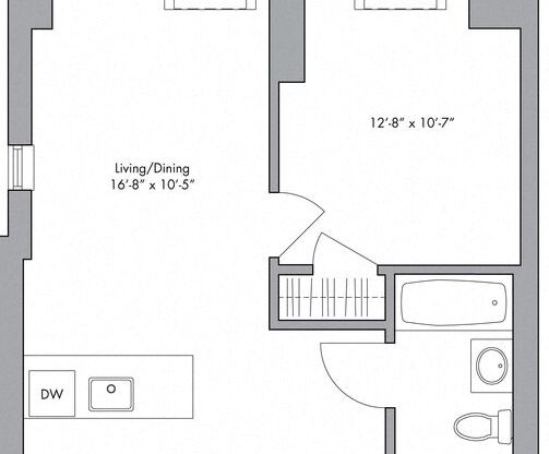 1 bed, 1 bath, $4,627, Unit 1G