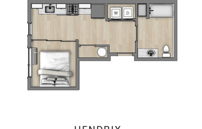 1 bed, 1 bath, 406 sqft, $1,475, Unit 103