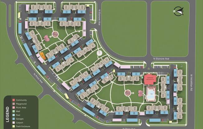Prelude at Paramount Apartments Site Map
