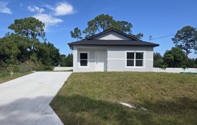 BRAND NEW TWO BEDROOM ONE BATH SINGLE FAMILY HOME-SW LEHIGH ACRES
