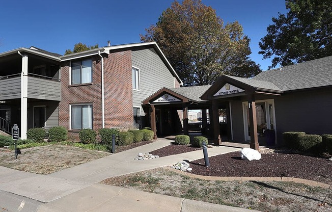 leasing office exterior at berkshire apartments and townhomes