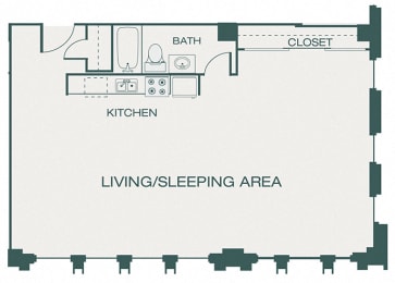 1 bed, 1 bath, 976 sqft, $1,762