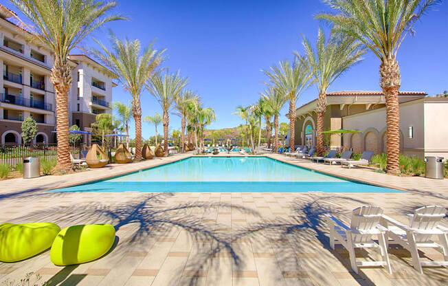 Pool with Lounge Chairs