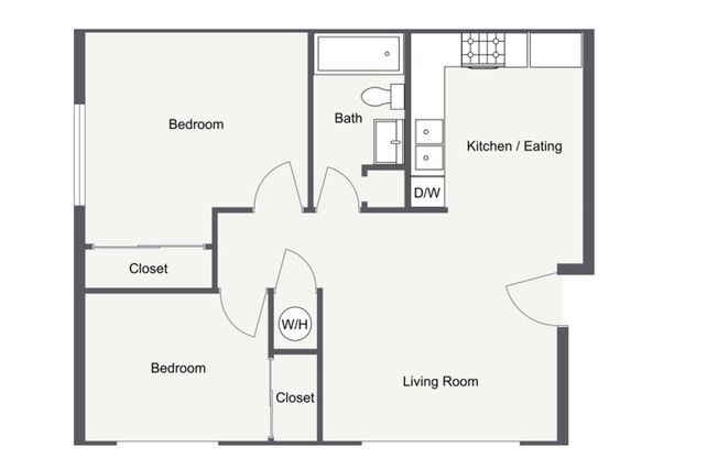 2 beds, 1 bath, 750 sqft, $965, Unit Unit 6262-09
