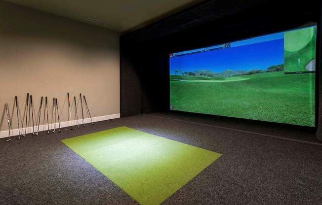 Golf Simulator at Elements Apartments*, Irvine, California