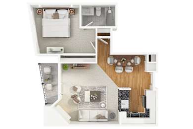 1 bed, 1 bath, 650 sqft, $2,870