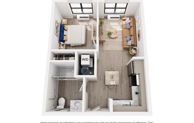 1 bed, 1 bath, 730 sqft, $2,250, Unit 326B