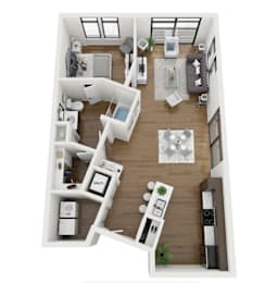 1 bed, 1 bath, 886 sqft, $1,915