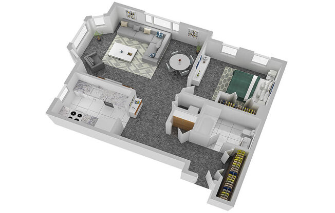 1 bed, 1 bath, 681 sqft, $1,884