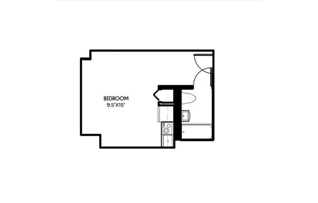 Studio, 1 bath, 300 sqft, $1,459, Unit 518
