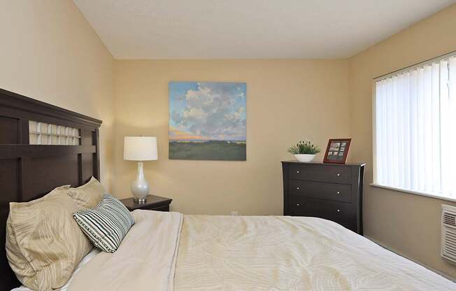 Model Bedroom at Edgewater Landing Apartments in Cleveland OH