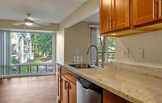 Adagio Kitchen and Dining Area Apartments in Bellevue, WA