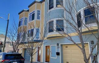 Tri-Level 3 Bed, 3 Bath Bernal Heights Townhome - 2 Decks, Parking + Storage Included