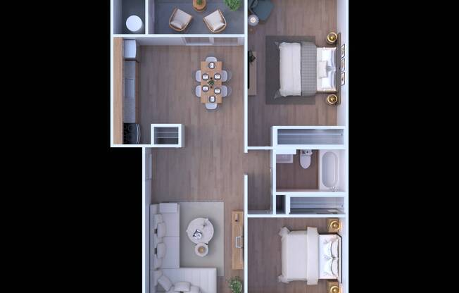 2 beds, 1 bath, 850 sqft, $1,525