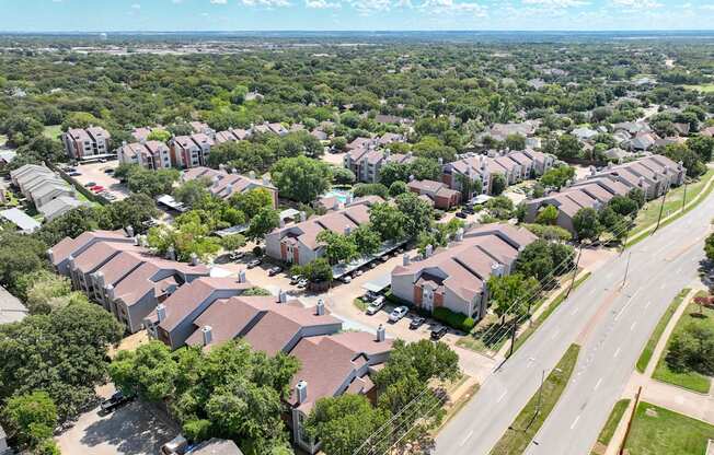 Aerial View Of Property at Foxborough Apartments, Irving, TX, 75061