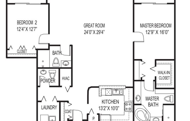2 beds, 2.5 baths, 2,153 sqft, $3,200, Unit 419