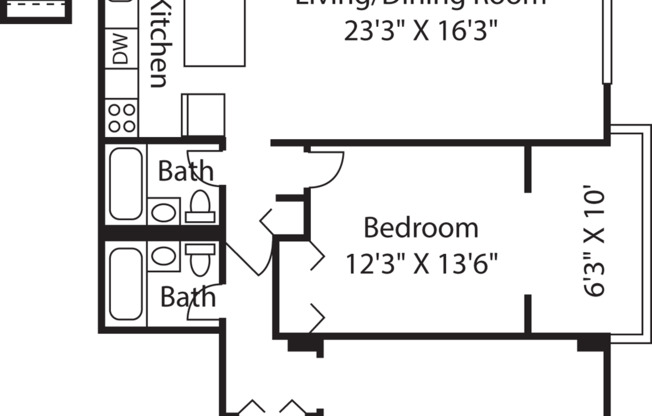 2 beds, 2 baths, 1,180 sqft, $4,115