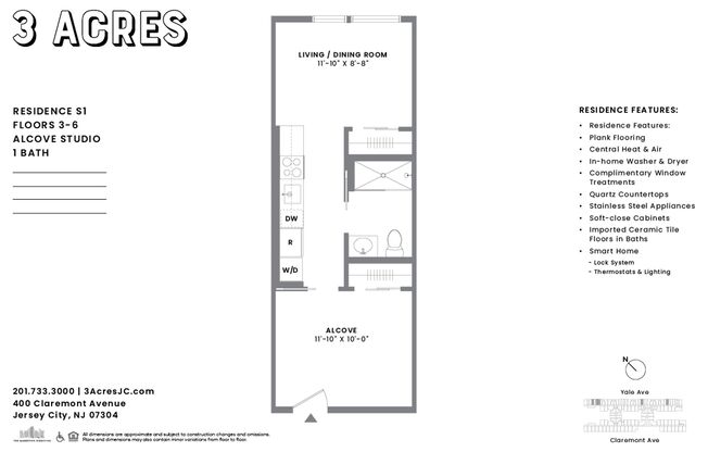 1 bed, 1 bath, 435 sqft, $2,155, Unit 3004