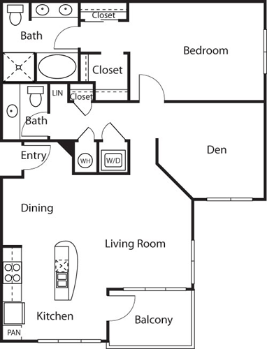 1 bed, 1 bath, 1,139 sqft, $2,957, Unit 31107