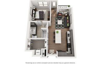 1 bed, 1 bath, 724 sqft, $1,700