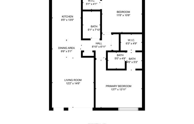 2 beds, 2 baths, 950 sqft, $1,350, Unit 118