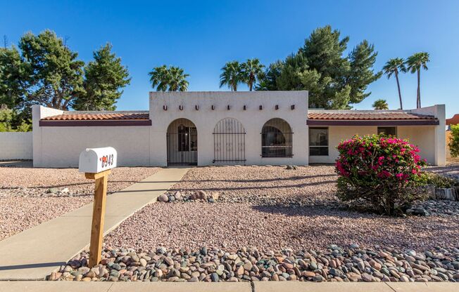 3 bedroom 2 bath Scottsdale home with large corner lot and pool!