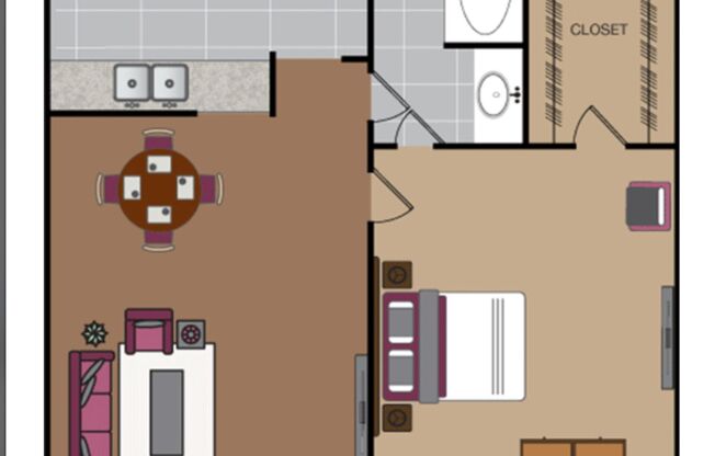 1 bed, 1 bath, 563 sqft, $1,130, Unit 2023