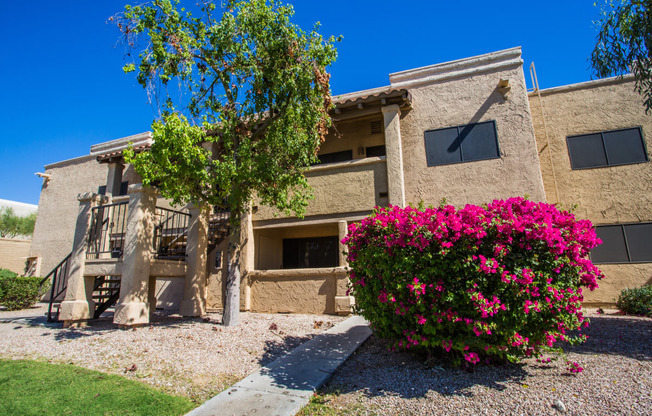 Extensively Landscaped Lawns and Courtyards at Apartments in Bullhead City AZ