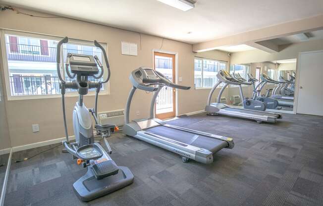 cardio equipment in the fitness room at the village