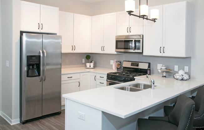 Refrigerator with Ice Maker at Residences at 1700, Minnesota, 55305