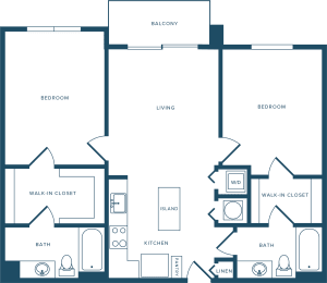 2 beds, 2 baths, 1,035 sqft, $3,271