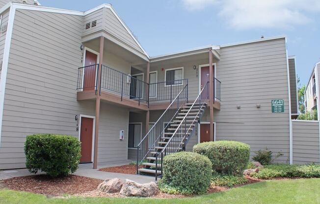 California Place Stairs to Apartments