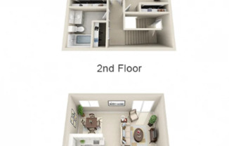 2 beds, 1.5 baths, 1,056 sqft, $1,599