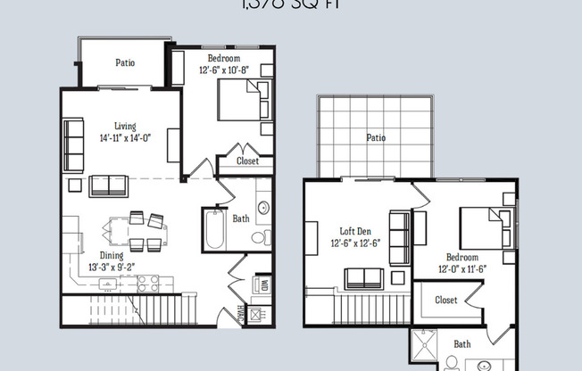 2 beds, 2 baths, 1,376 sqft, $2,600, Unit 8324 Globe Drive - 309