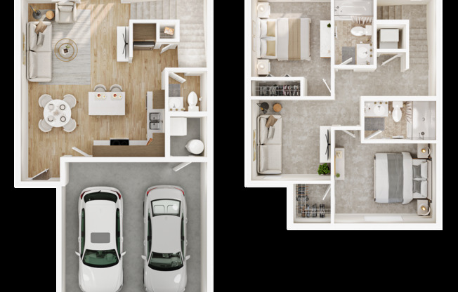 2 beds, 2.5 baths, 1,108 sqft, $1,600, Unit 7720-04