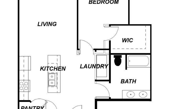 1 bed, 1 bath, 885 sqft, $1,695, Unit 5115-304