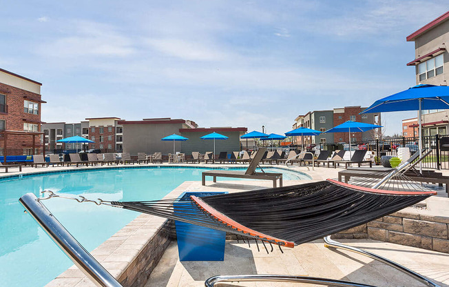 Westlake Greens poolside hammock