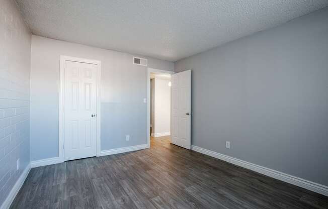Bedroom in Two Bedroom Unit at Radius Apartments