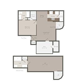 1 bed, 1 bath, 1,091 sqft, $1,598