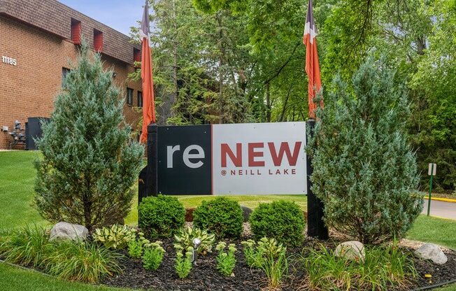 Property Signage at ReNew at Neill Lake, Eden Prairie, MN