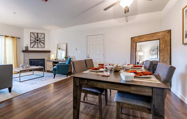 Living room and dinning area