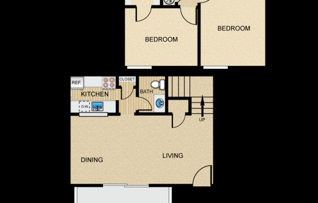 2 beds, 1.5 baths, 990 sqft, $1,314